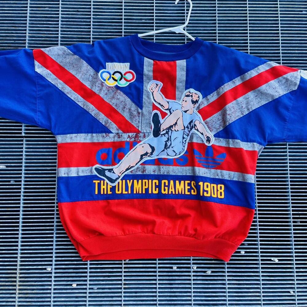 1980s Adidas Stitched London, England Olympic Sweatshirt